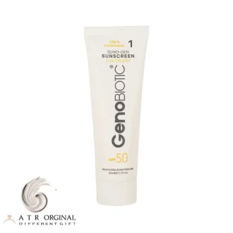کرم ضد آفتاب بی رنگ ژنو بایوتیک با SPF50 مناسب پوست چرب و مختلط حجم 50 میلی لیتر