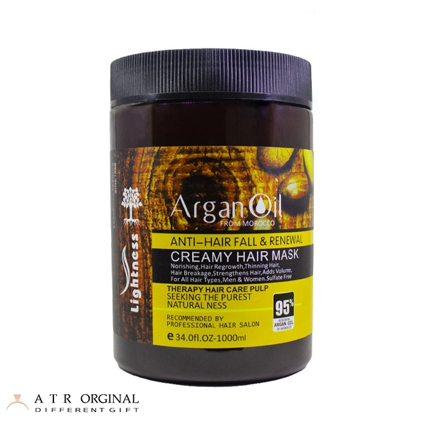 ماسک مو تقویت کننده لایتنس مدل Argan Oil فاقد سولفات