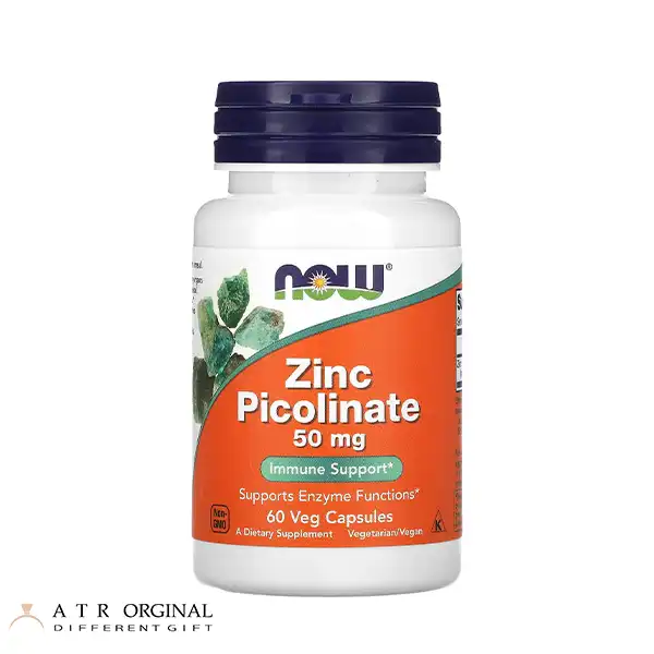 now-zinc-picolinate-60-veggie-capsules قرص زینک پیکولینات ناو NOW Foods Zinc Picolinate